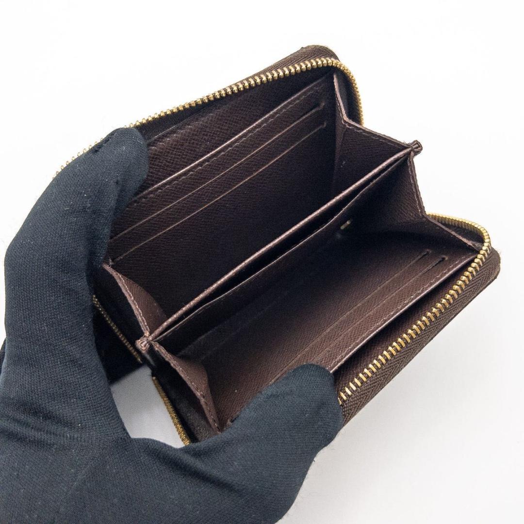 【SALE】ルイヴィトン　ジッピーパース　ダミエエベヌ　ケース　茶色