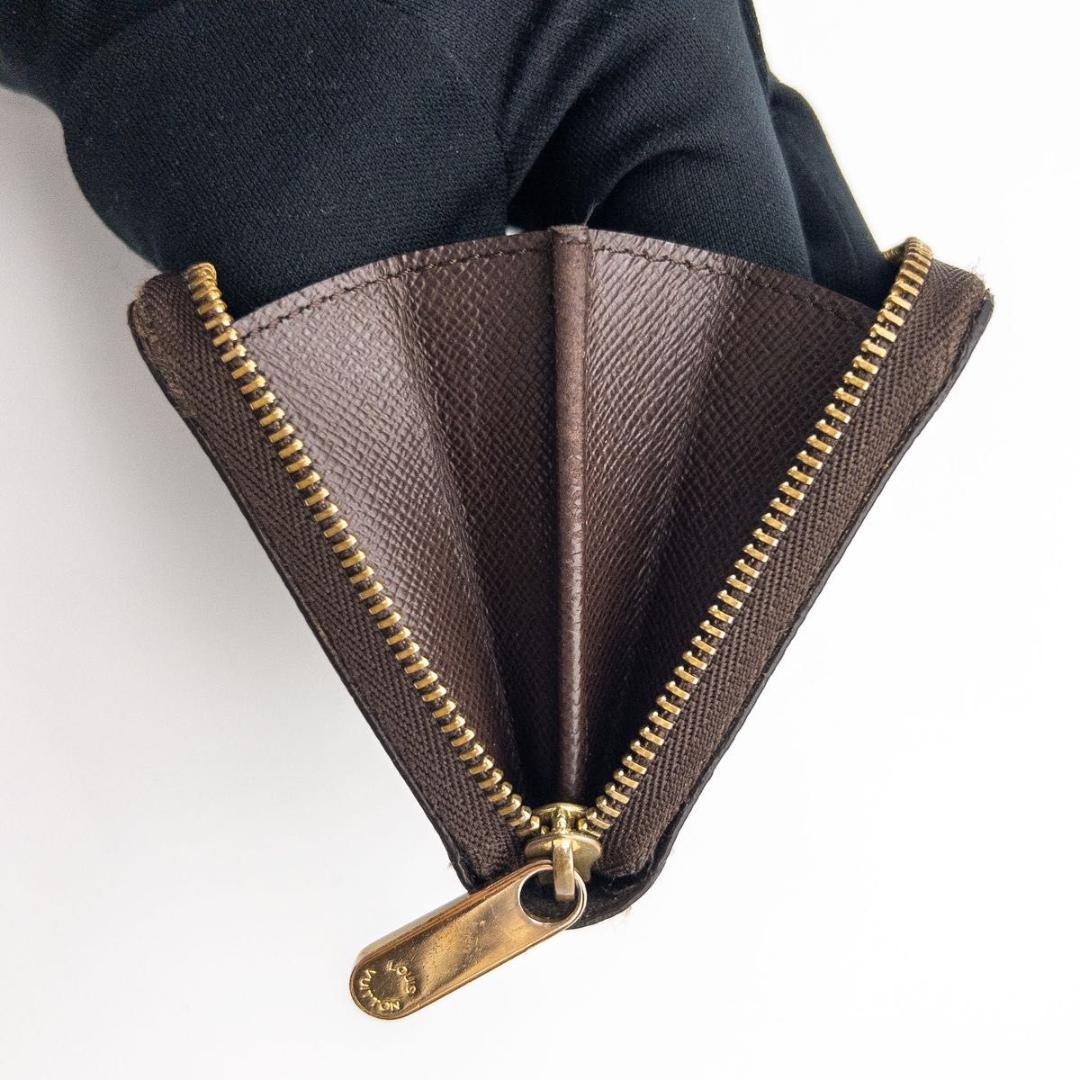 【SALE】ルイヴィトン　ジッピーパース　ダミエエベヌ　ケース　茶色