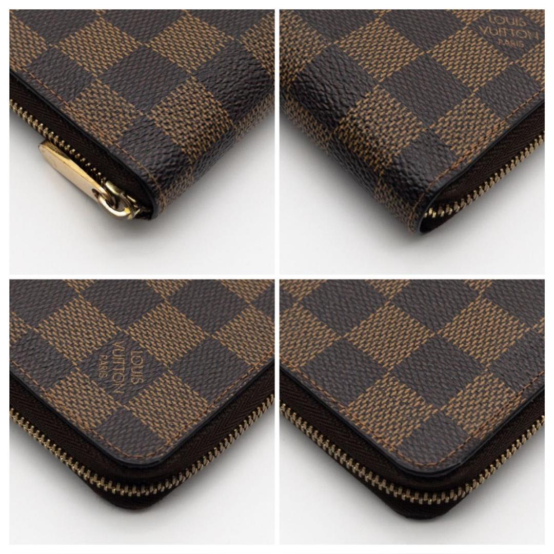 【SALE】ルイヴィトン　ジッピーパース　ダミエエベヌ　ケース　茶色