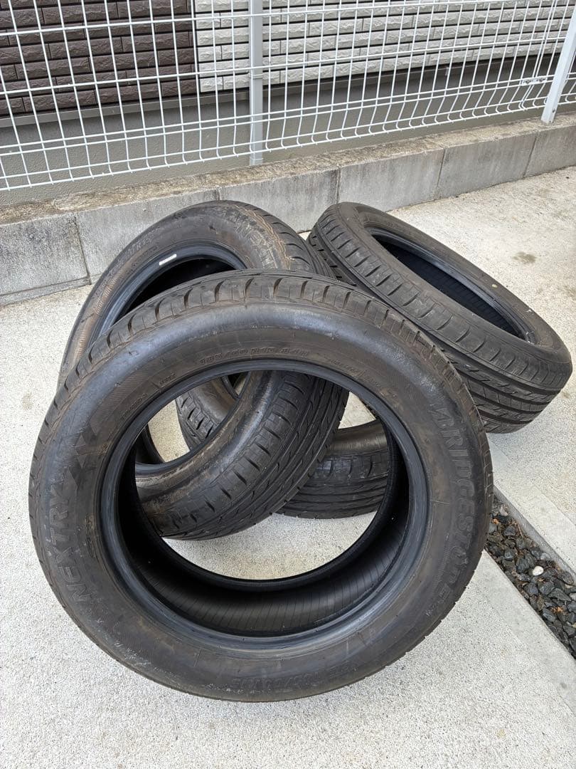 送料込み185/60r15ブリヂストン　ネクストリー22年製造4本セットバリ山