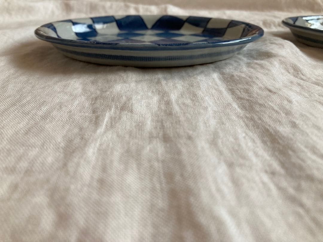 2枚セット 有田焼 市松