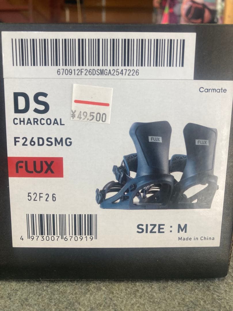 ✳︎最新モデル✳︎ FLUX F26DSMG ビンディング サイズM チャコール