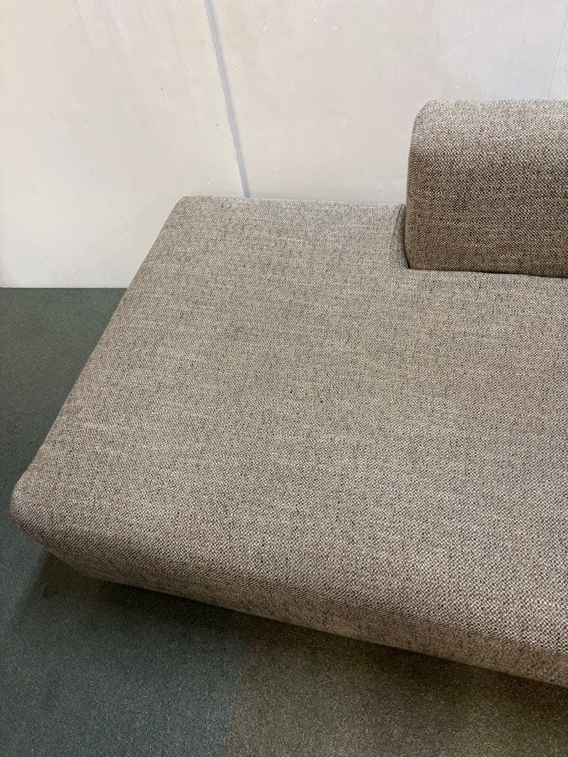 カバーリング式　ファブリックカウチソファ　クッション1個付き