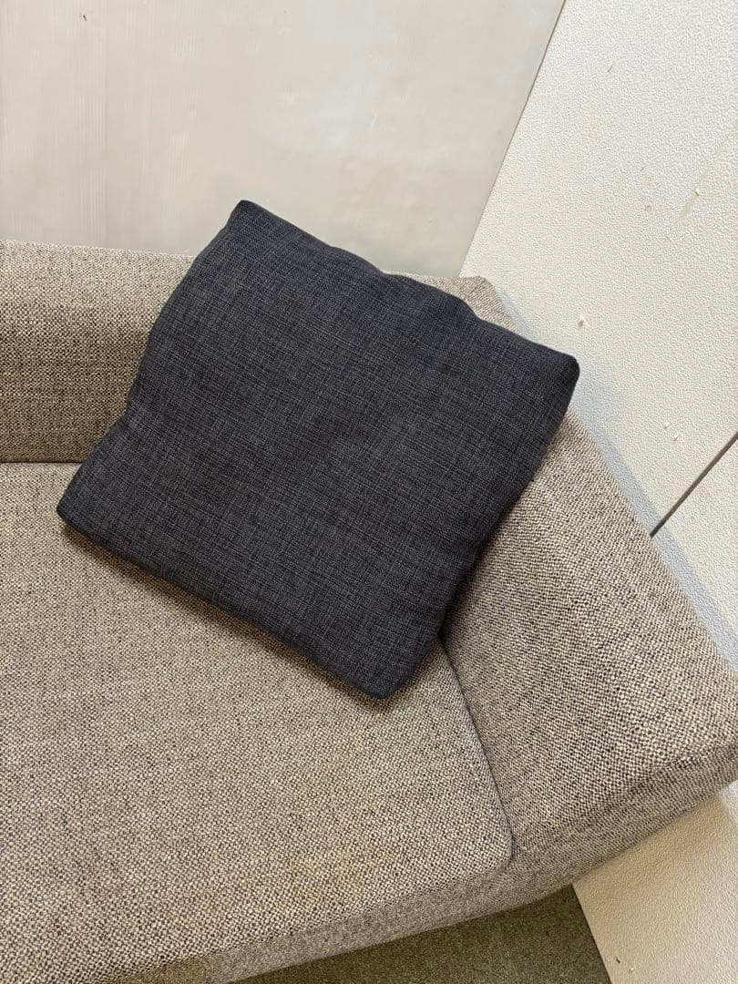 カバーリング式　ファブリックカウチソファ　クッション1個付き