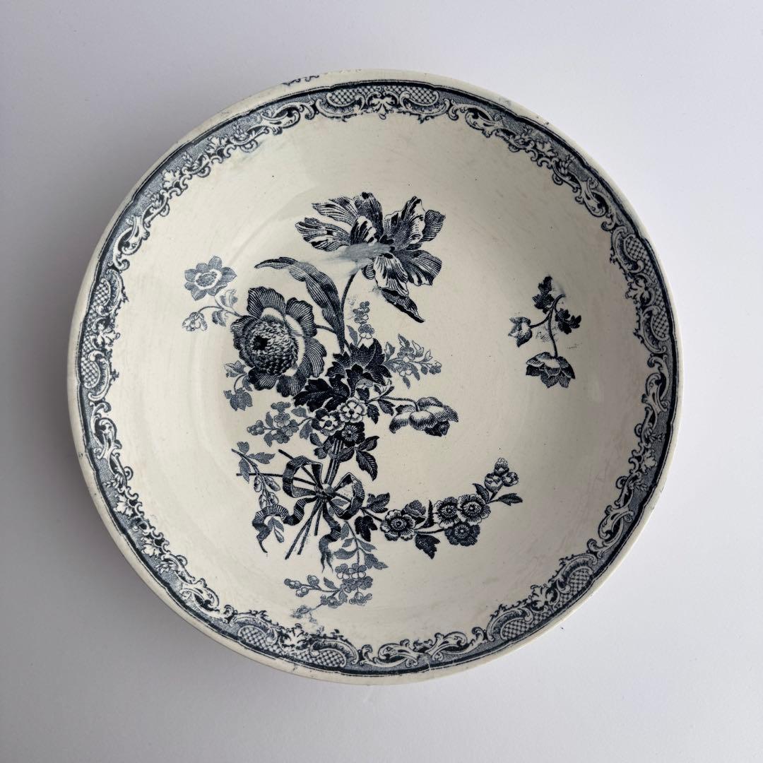 レア　フランスアンティーク　サルグミンヌ　Fontanges カロットプレート