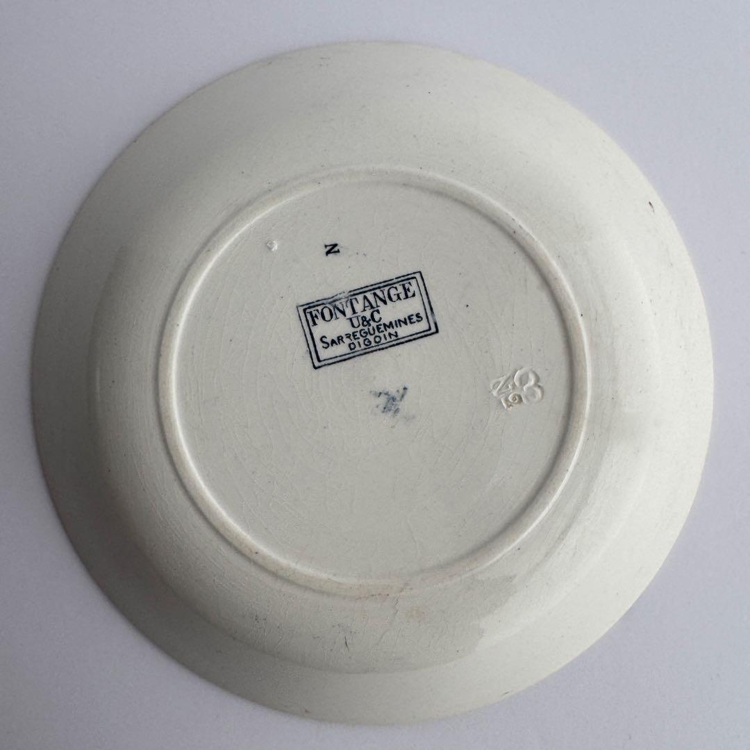 レア　フランスアンティーク　サルグミンヌ　Fontanges カロットプレート