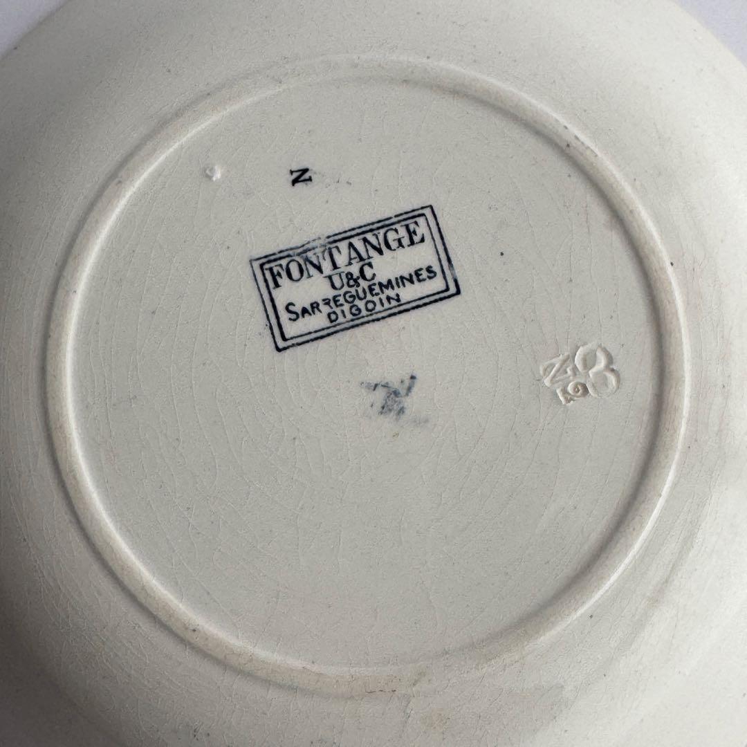 レア　フランスアンティーク　サルグミンヌ　Fontanges カロットプレート