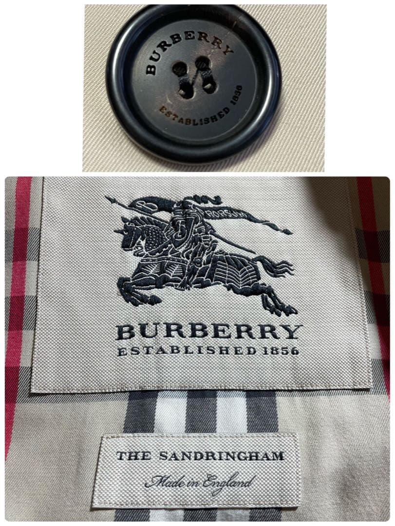 美品 BURBERRY THE SANDRINGHAM メンズ トレンチコート