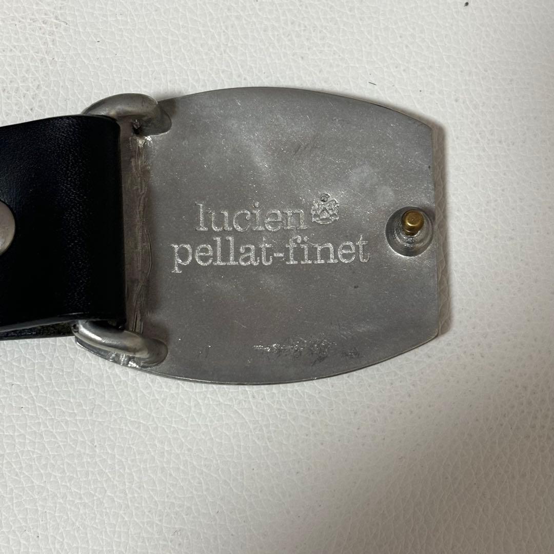 ルシアンペラフィネ ベルト ヘンプ リーフバックル付きベルト 黒