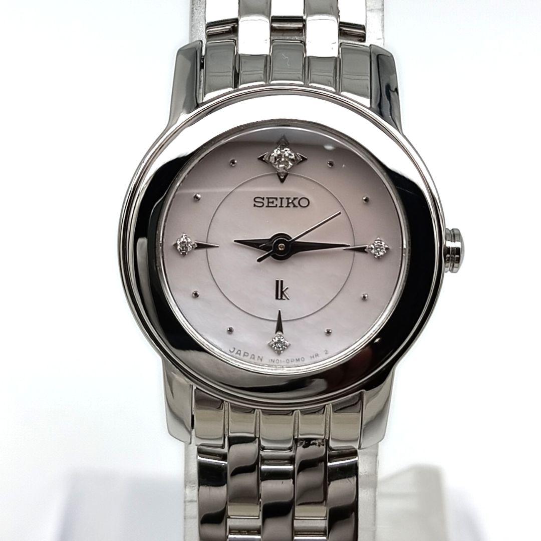 【美品 ダイヤ シェル文字盤】セイコー　ルキア　レディース腕時計　A3J-1