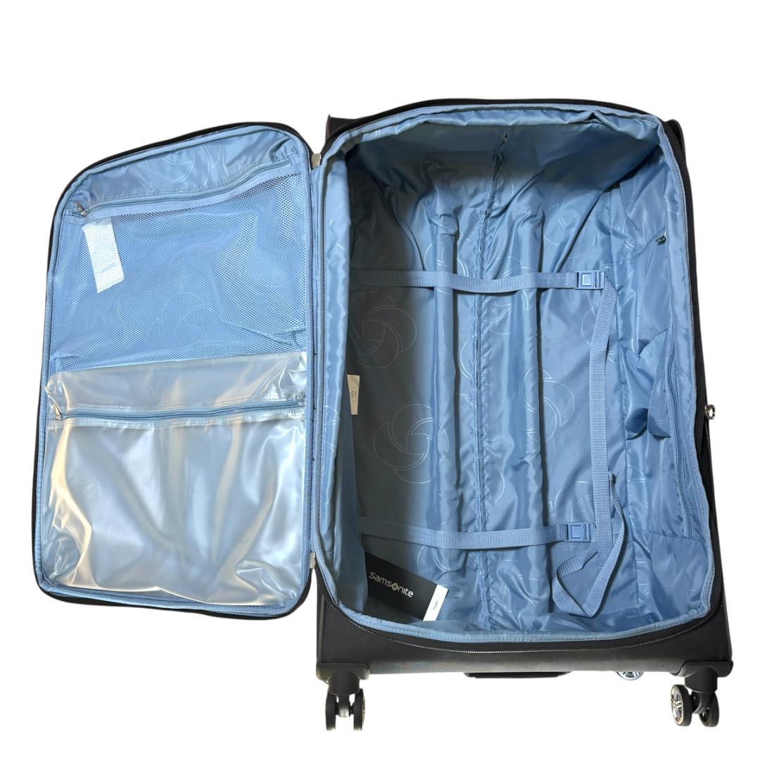 サムソナイト 大型 大容量 スーツケース ソフト 拡張機能付き 黒 ブラック
