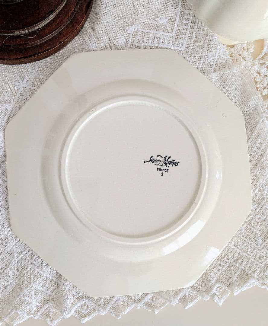 サルグミンヌ オクトゴナル プレート 平皿 フランス