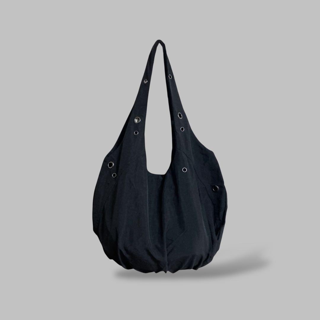 バッグ EYELETS NYLON TOTE BAG (BLACK) 3112B