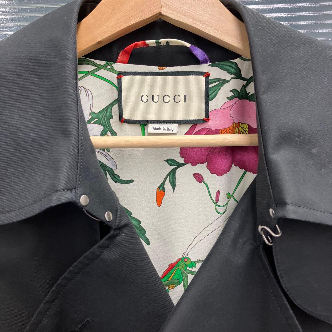 h*t様 GUCCI ブラック トレンチコート