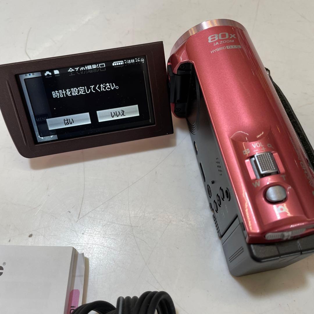 Panasonic デジタルハイビジョンビデオカメラー ピンク　HC-V520M