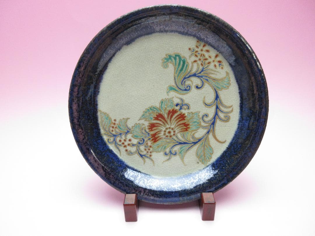 九谷 中村秋塘 花紋 銘々皿 MOR70627