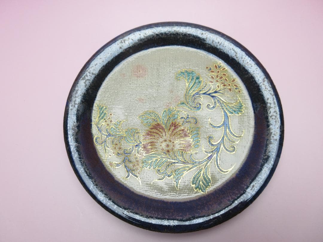 九谷 中村秋塘 花紋 銘々皿 MOR70627