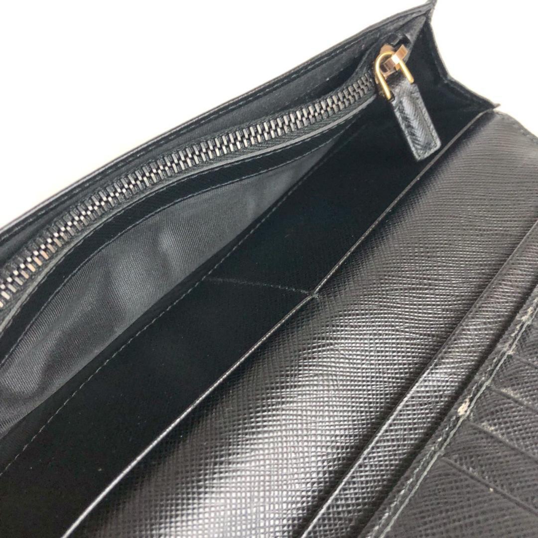 PRADA プラダ 長財布 ブラック 小物 メンズ ブランド