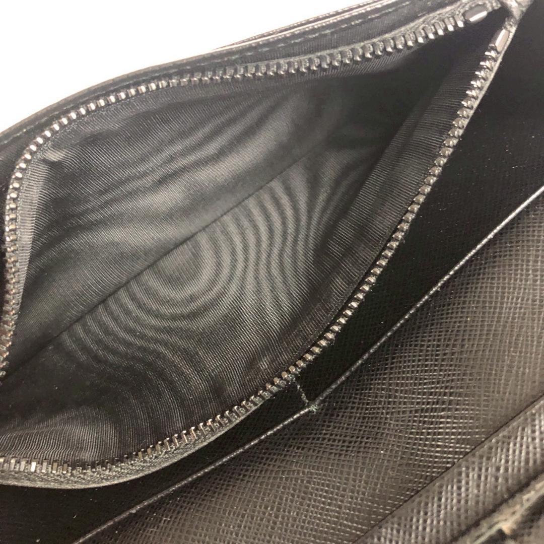 PRADA プラダ 長財布 ブラック 小物 メンズ ブランド