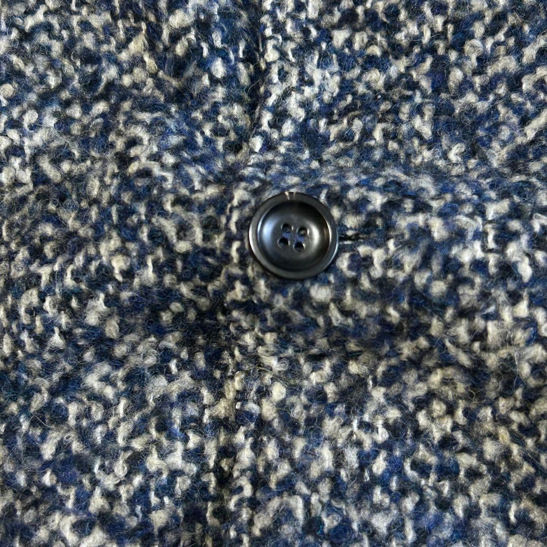 美品 PALTO パルト ツイードウール シングル チェスターコートMイタリア製