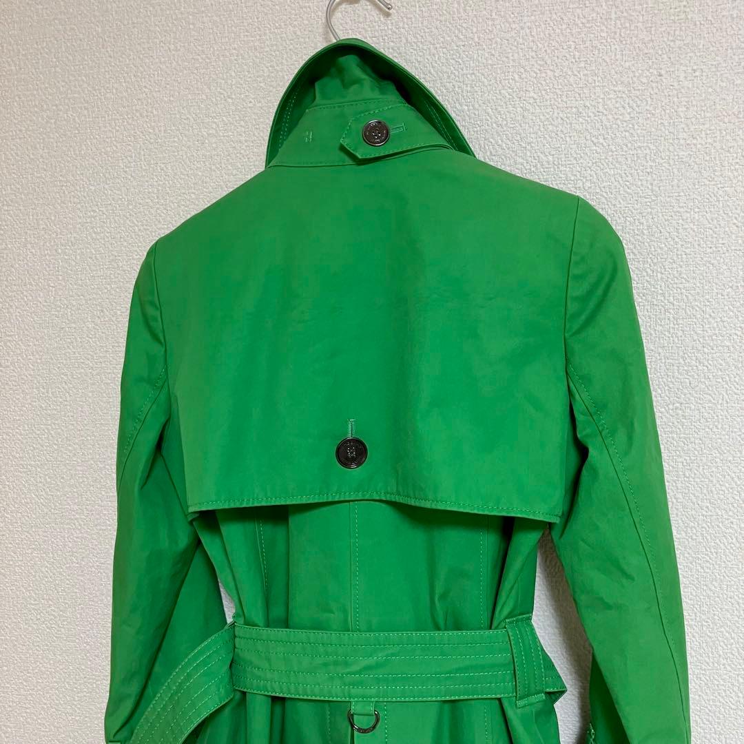 バーバリーブルーレーベル　トレンチコート　裏ノバチェック　ベルト　メタルボタン