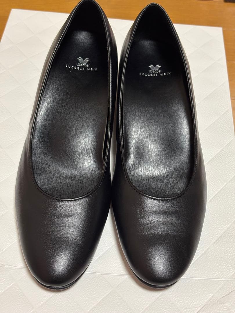 サクセスウォークワコールwacolパンプスWFN360 C BL牛革箱あり