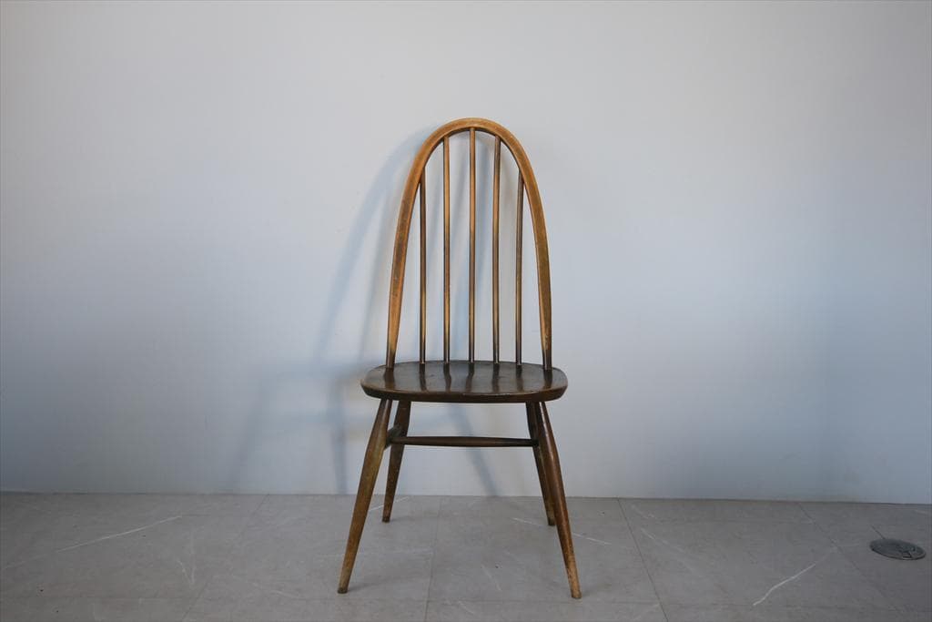 英国アンティークアーコールクエーカーチェア/ダイニングイス(92-263-1)