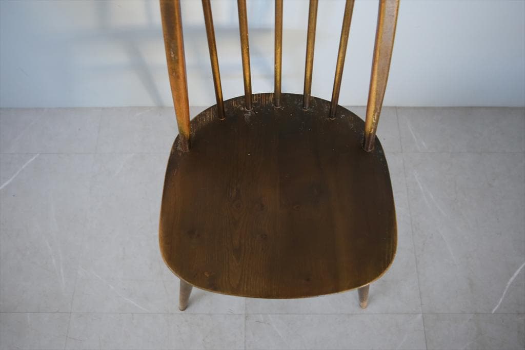 英国アンティークアーコールクエーカーチェア/ダイニングイス(92-263-1)