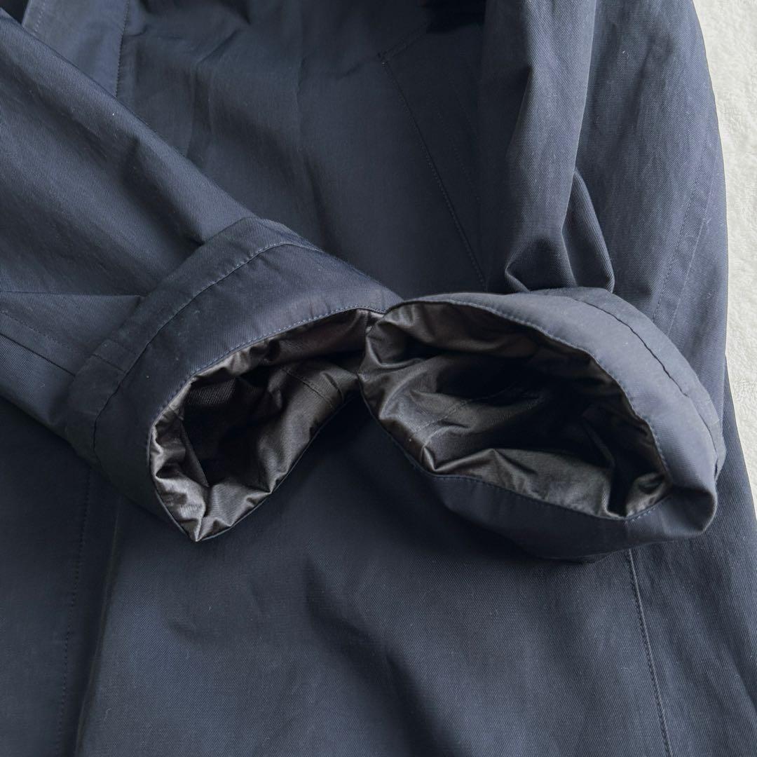 美品 サンヨーコート ダウンライナー ゴアテックス ステンカラーコート L 紺