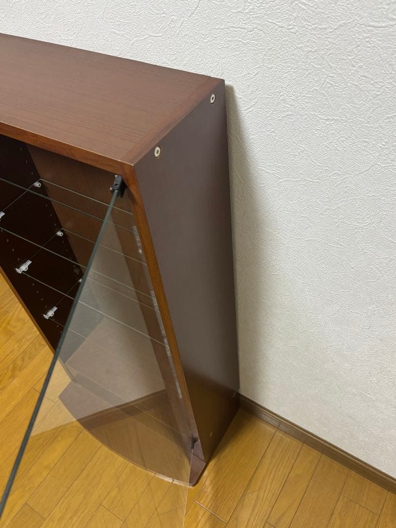JAJAN ブラウン ガラス ディスプレイケース コレクション