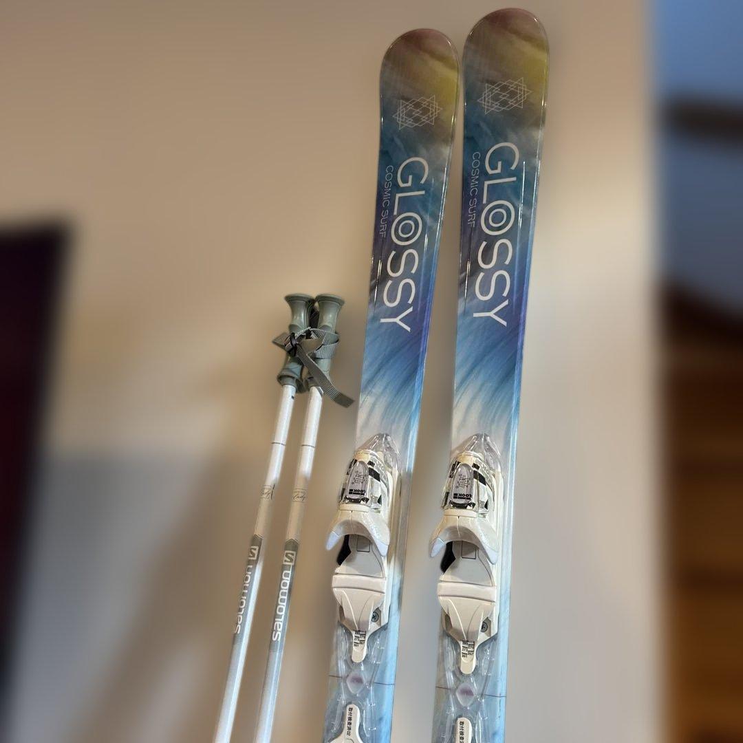 美品　スキー　板　ストックセット 147 COSMICSURF
