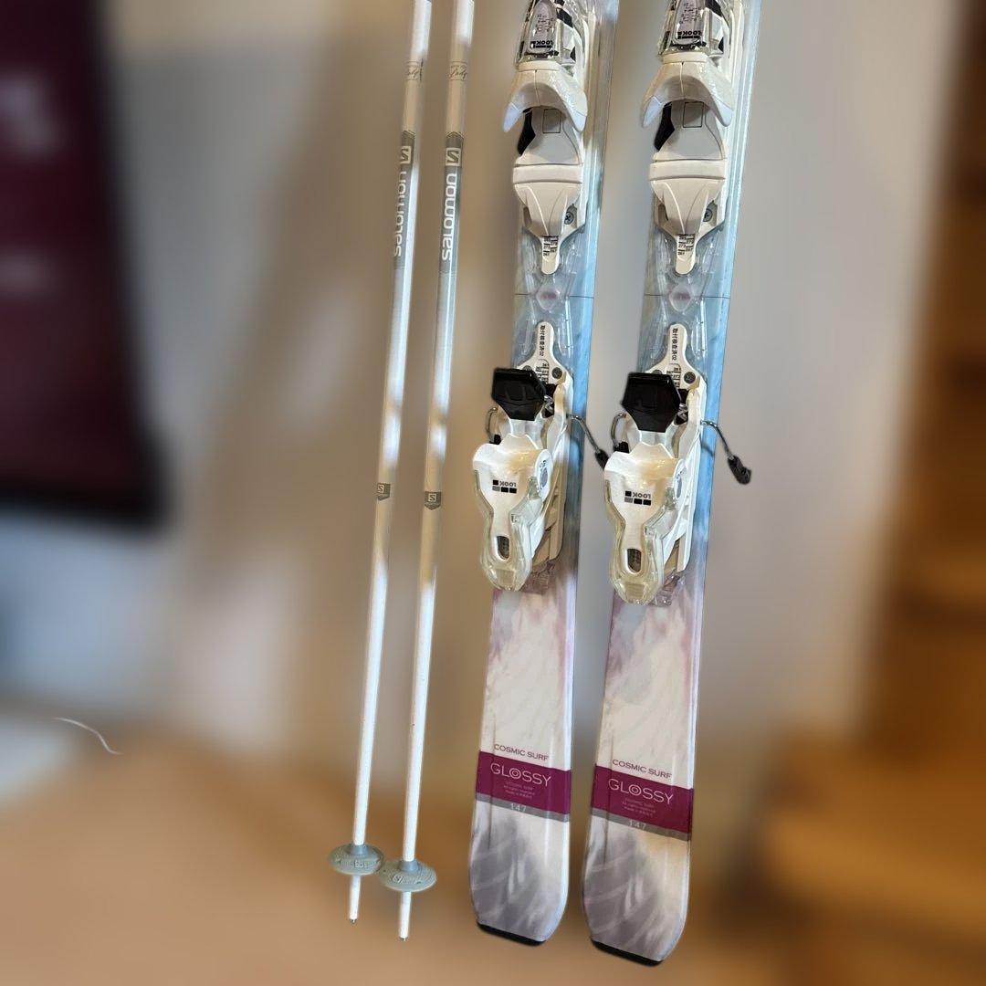 美品　スキー　板　ストックセット 147 COSMICSURF