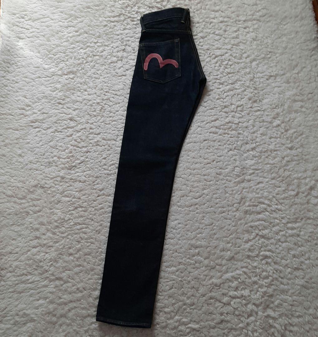 美品　エビス　evisu 2000 No.2　大黒　ピンクカモメ 25 濃紺