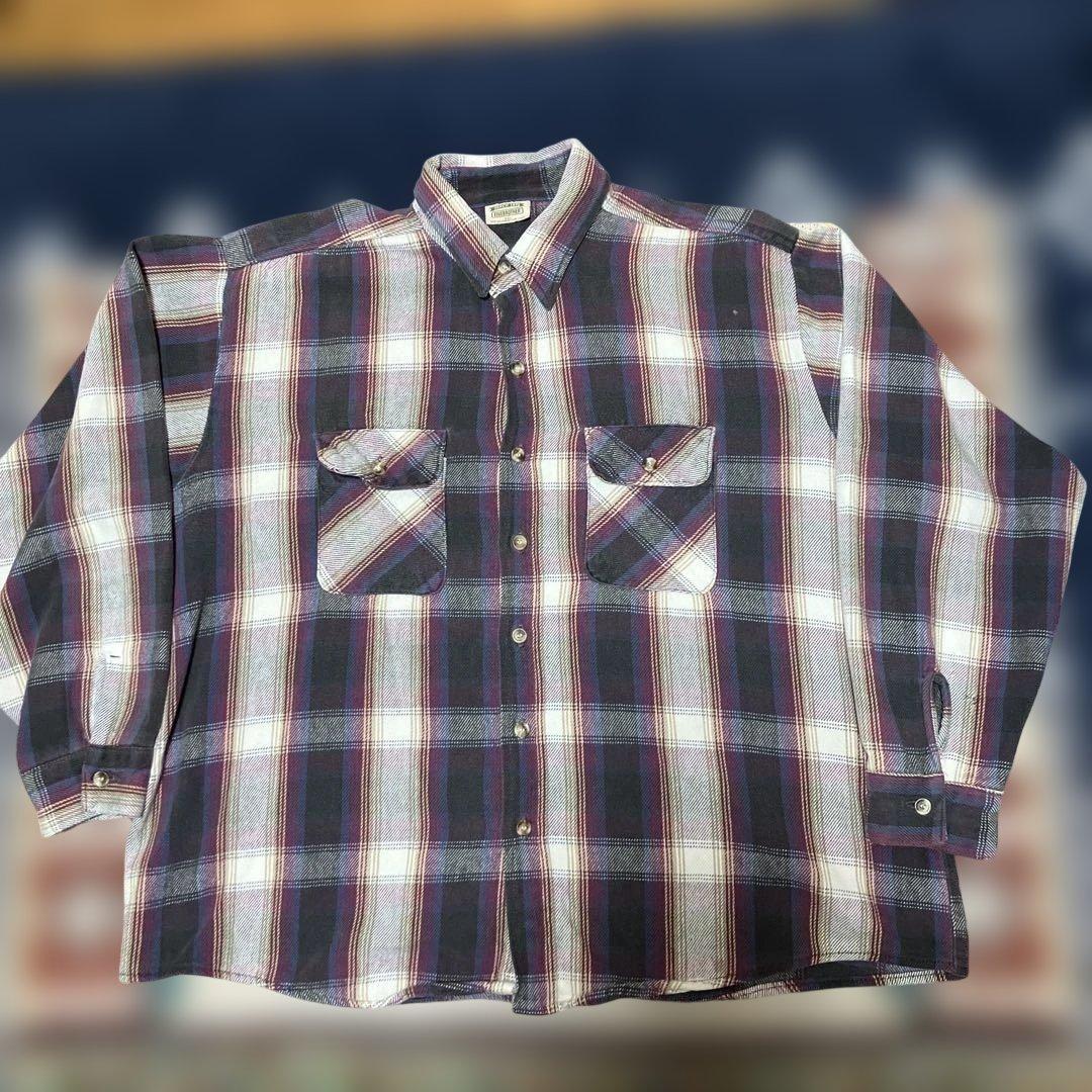 90’s FIVE BROTHER チェック柄ネルシャツ 2XL