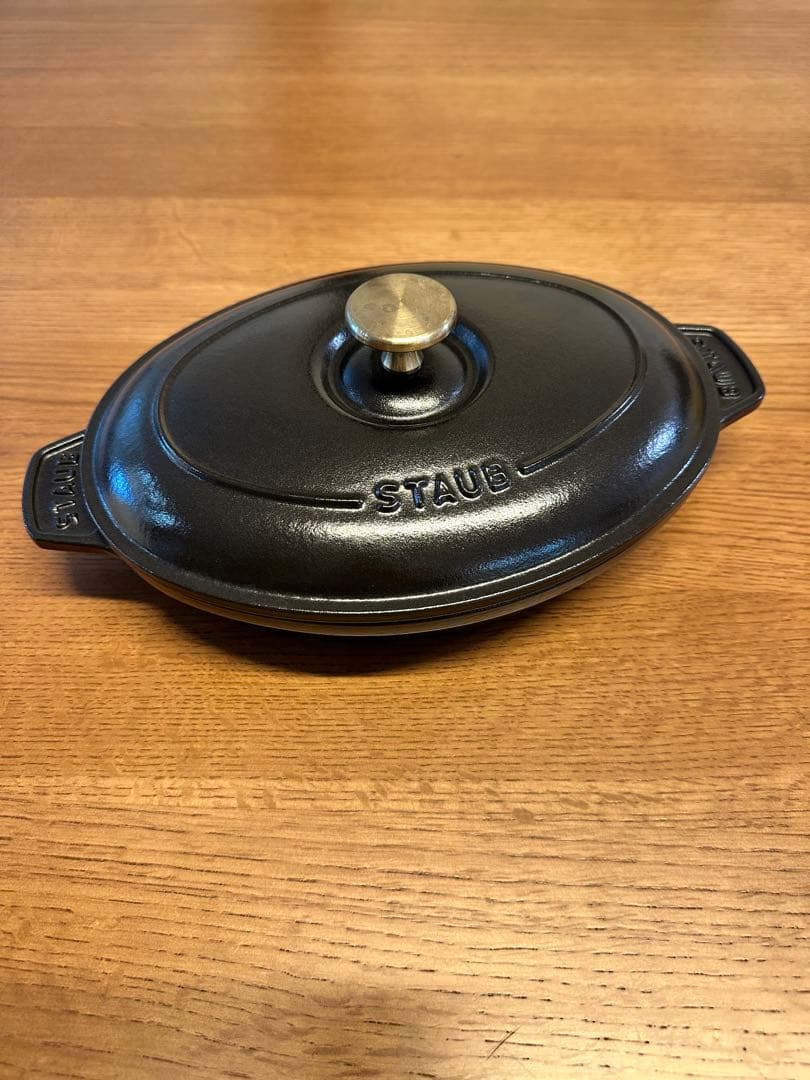 staubオーバルホットプレート　23cm ブラック