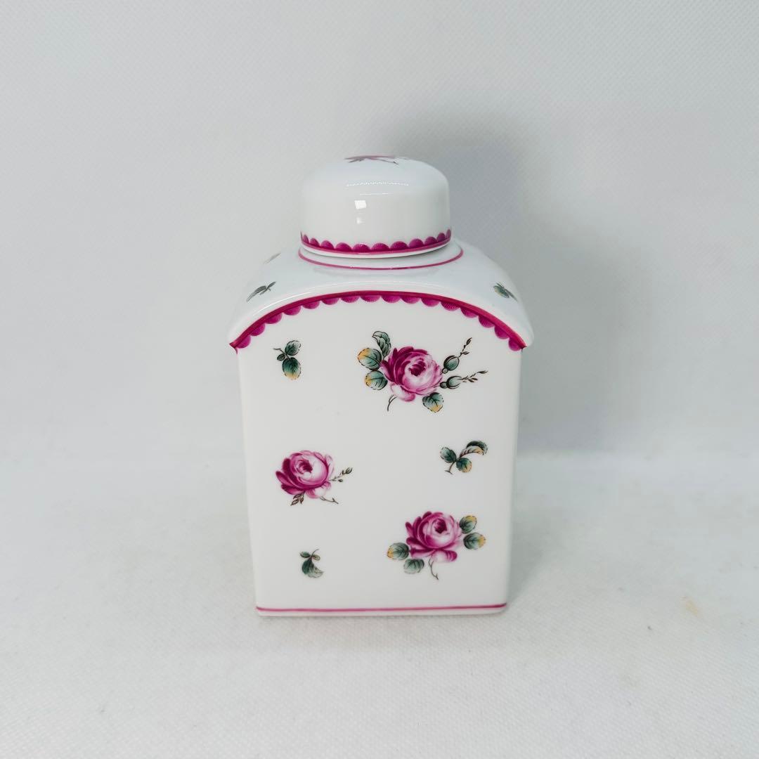 リチャード・ジノリ アンティックローズ ティーキャディ 茶葉入れ リーブポット