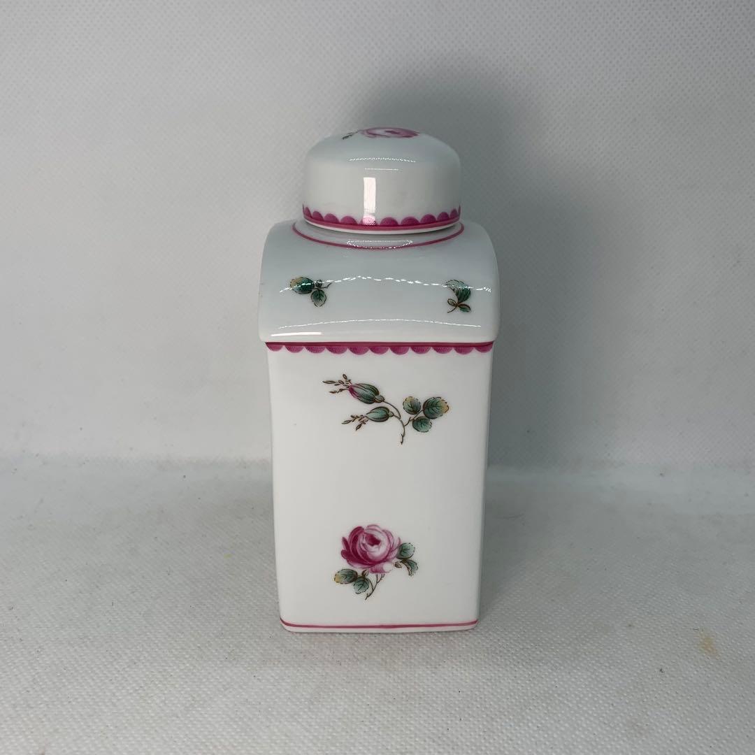 リチャード・ジノリ アンティックローズ ティーキャディ 茶葉入れ リーブポット