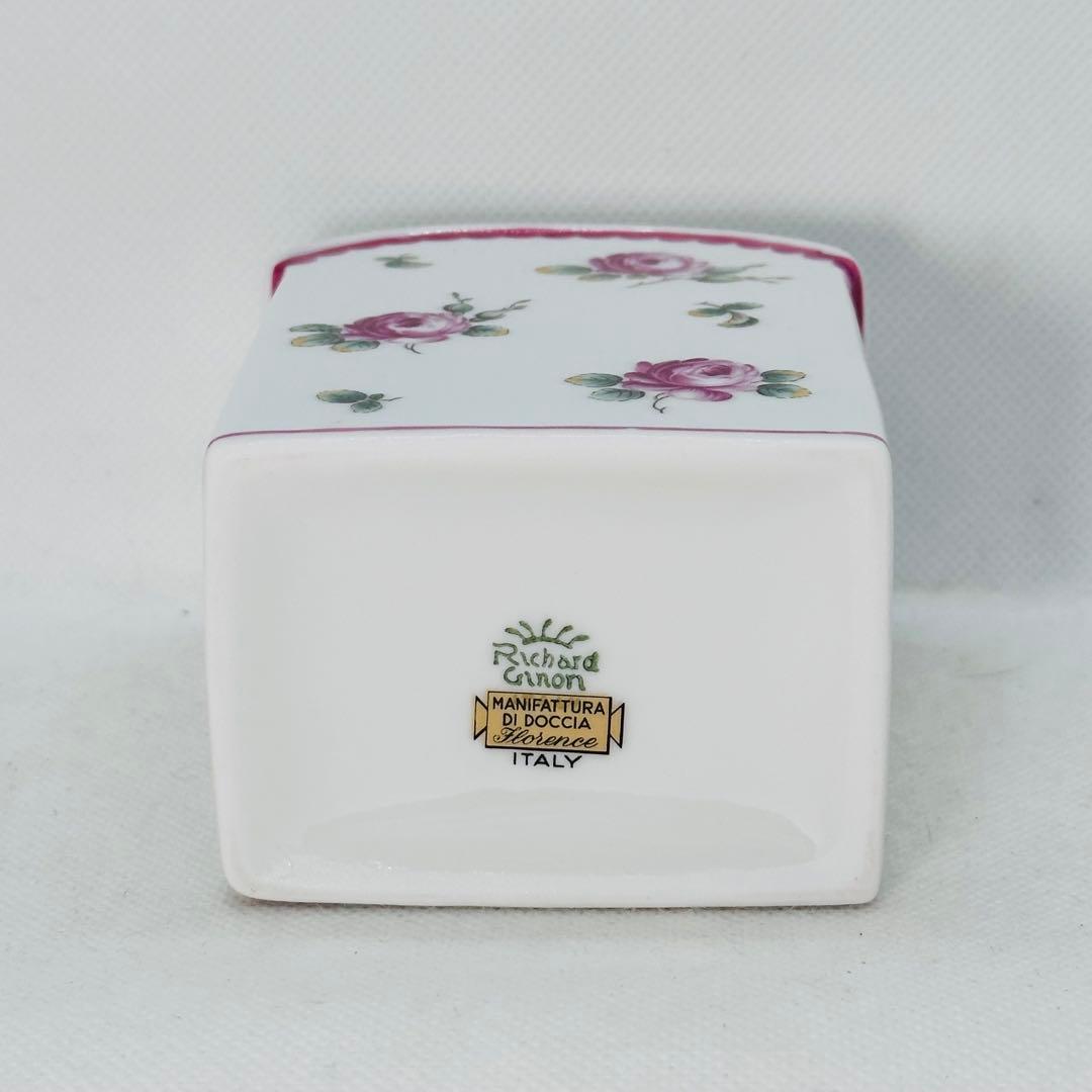 リチャード・ジノリ アンティックローズ ティーキャディ 茶葉入れ リーブポット