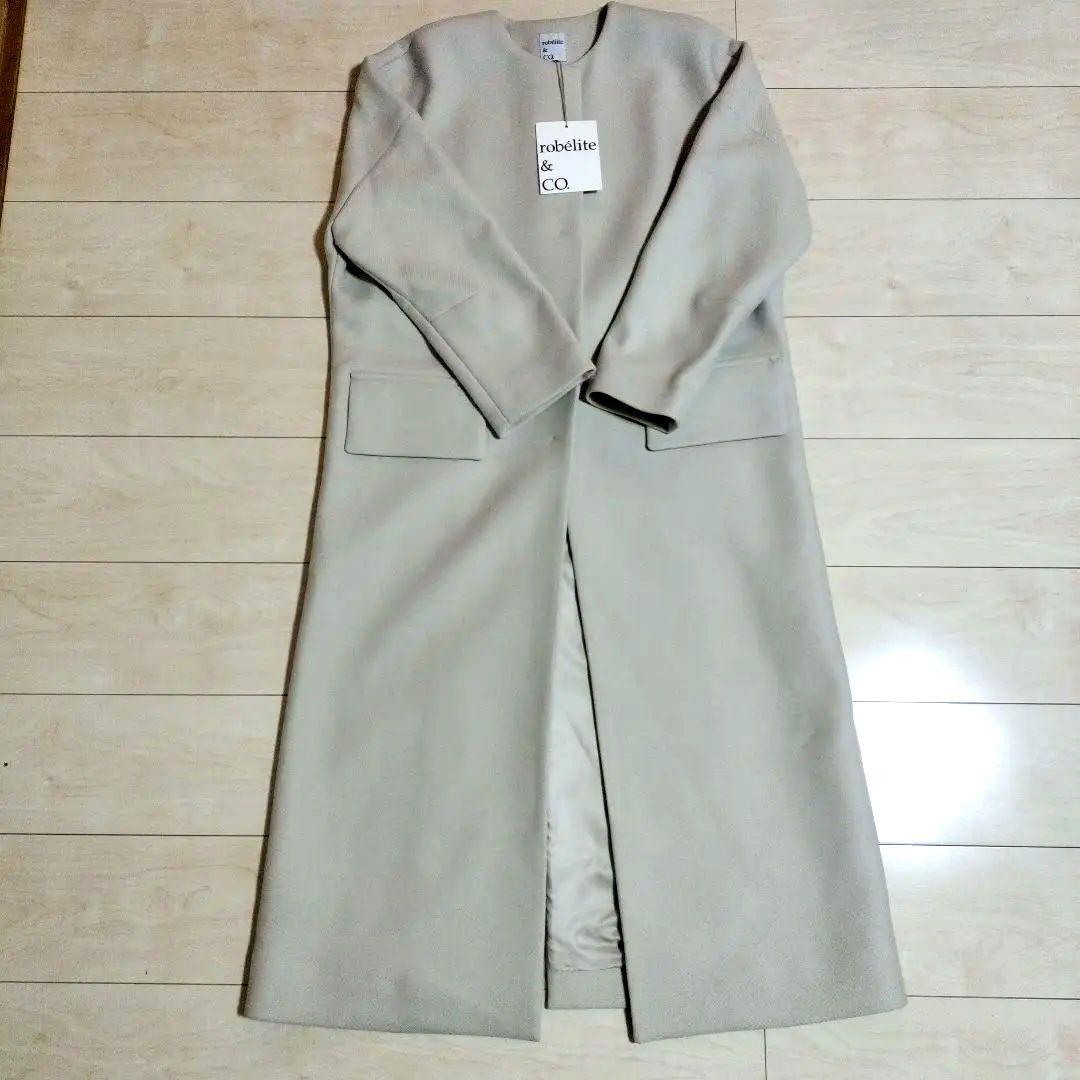 【みい】robélite & CO. ベージュ チェスターコート ウール