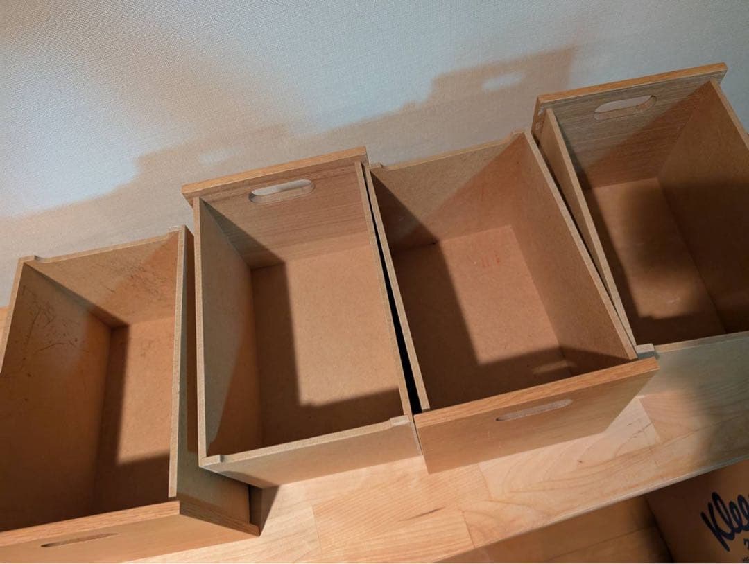 【送料込】無印良品 MUJI スタッキングシェルフ 引き出し 棚木製家具 オーク