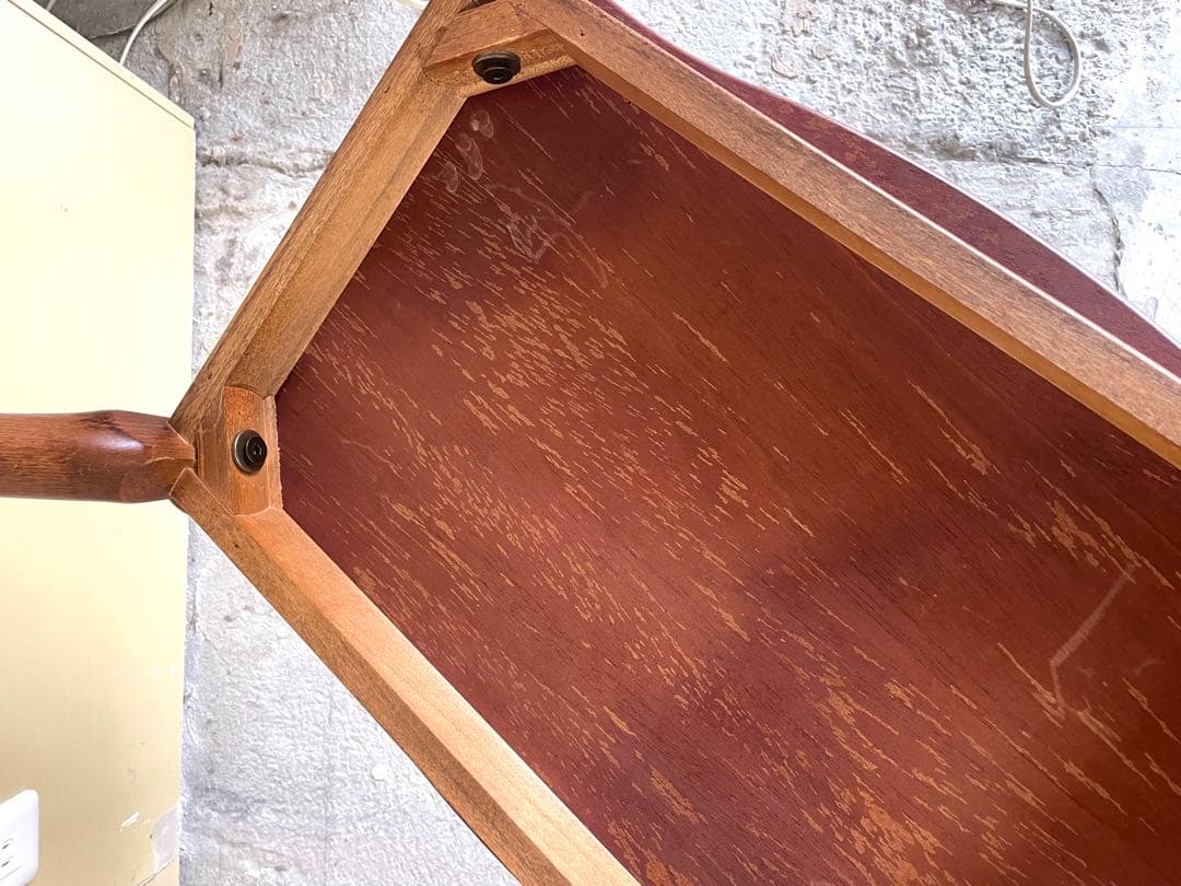 イタリア製 輸入家具 猫脚 象嵌 サイドテーブル アンティーク B