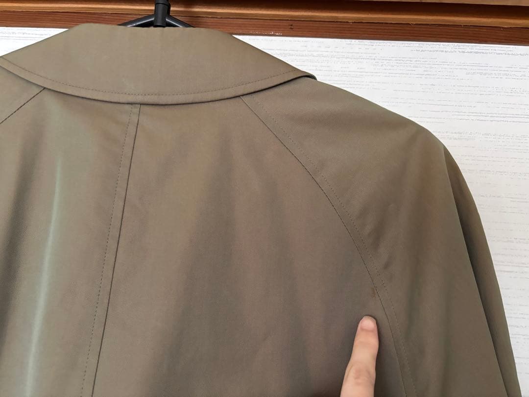 美品 英国製 80s バーバリー ステンカラーコート メンズ 玉虫