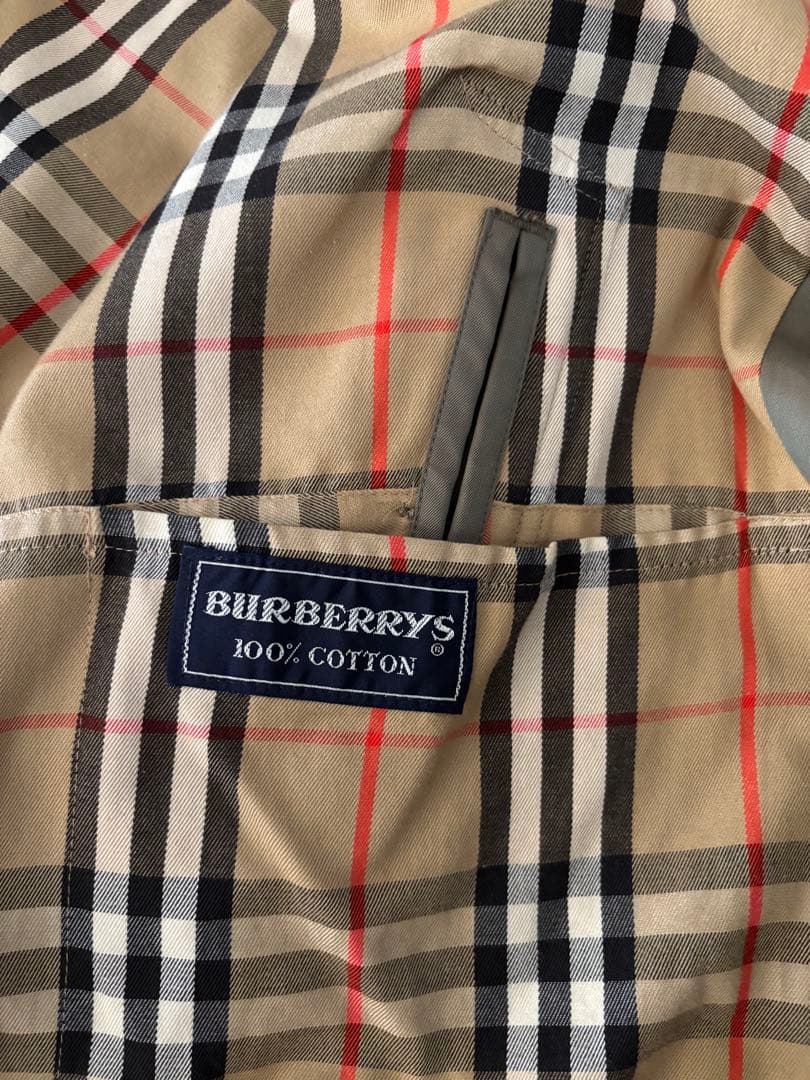 美品 英国製 80s バーバリー ステンカラーコート メンズ 玉虫