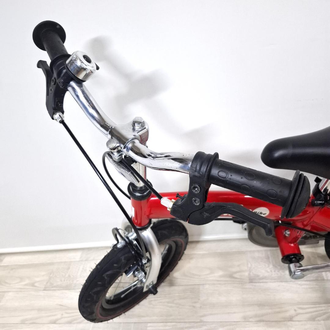 美品★へんしんバイク★12インチ★バランスバイク★取説 工具 スタンド付★レッド