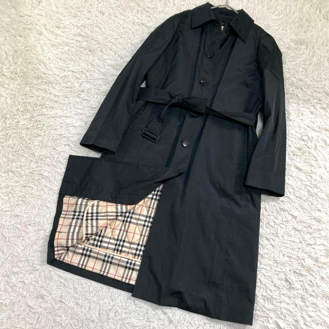17537✨バーバリーロンドン ノバチェック ライナー ベルベットコート