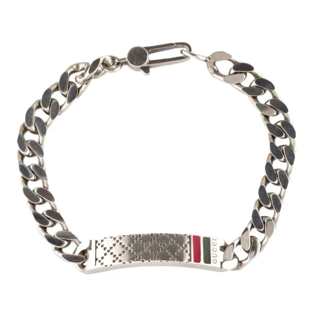『GUCCI』　グッチ シルバー ディアマンティッシマ　ブレスレット19