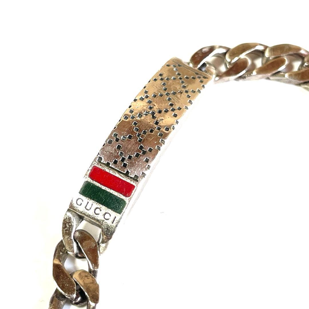 『GUCCI』　グッチ シルバー ディアマンティッシマ　ブレスレット19