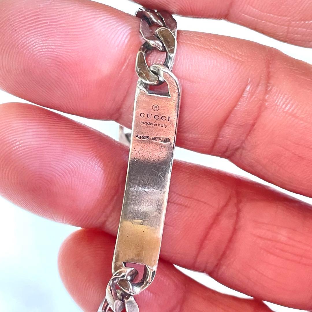 『GUCCI』　グッチ シルバー ディアマンティッシマ　ブレスレット19