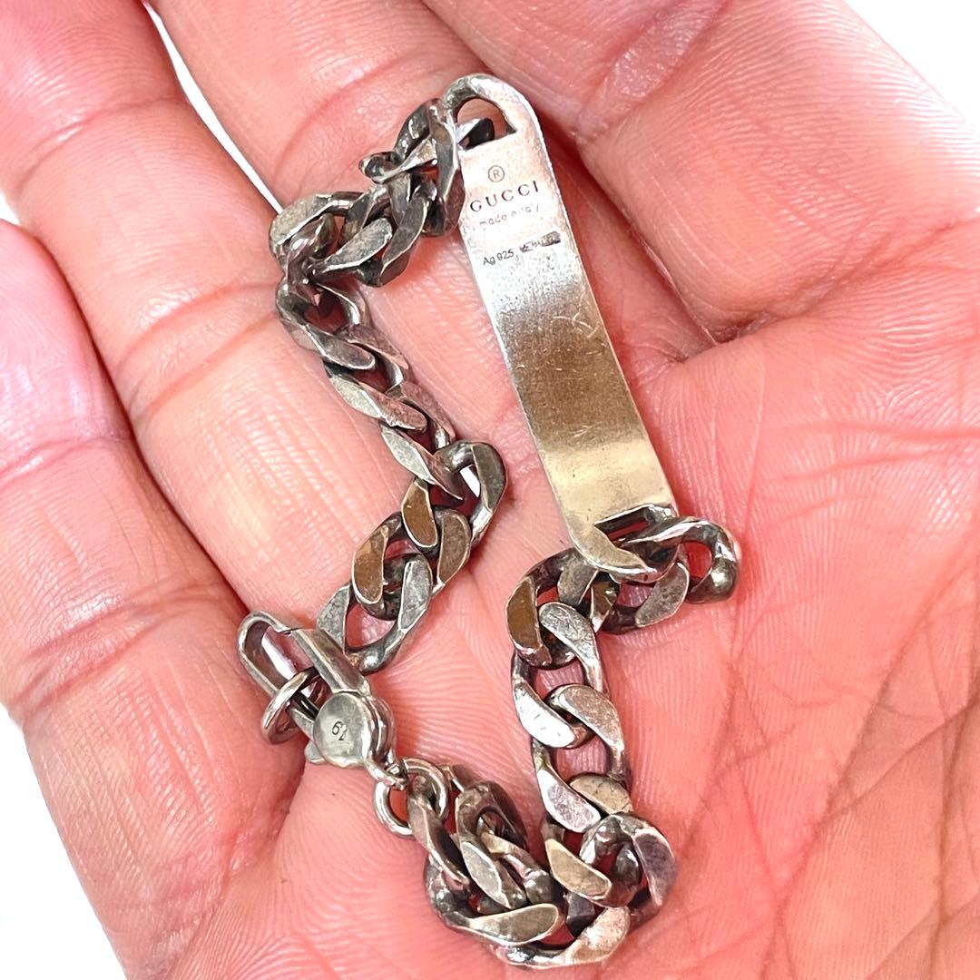 『GUCCI』　グッチ シルバー ディアマンティッシマ　ブレスレット19