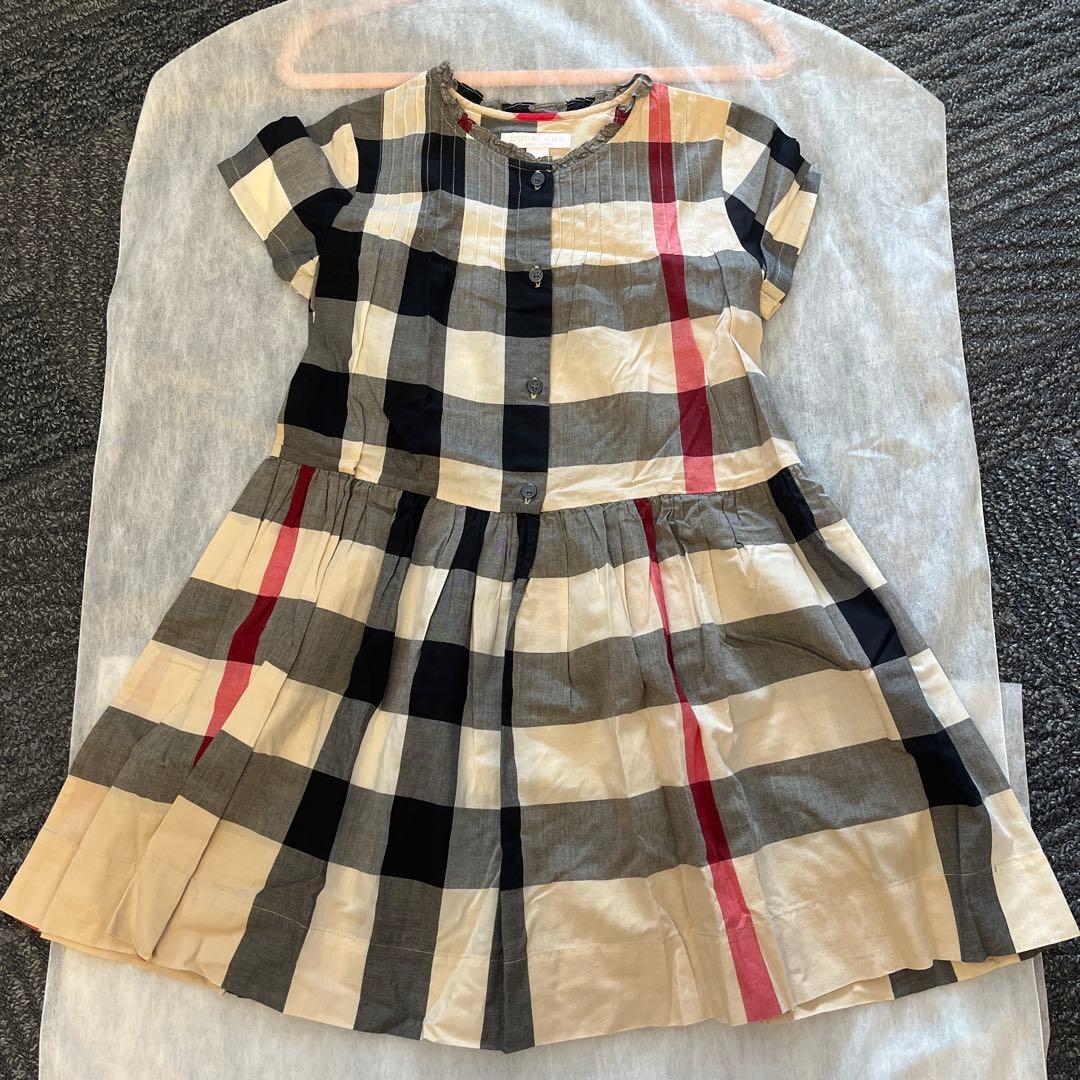 バーバリー 半袖ワンピース　チェック　8Y 128